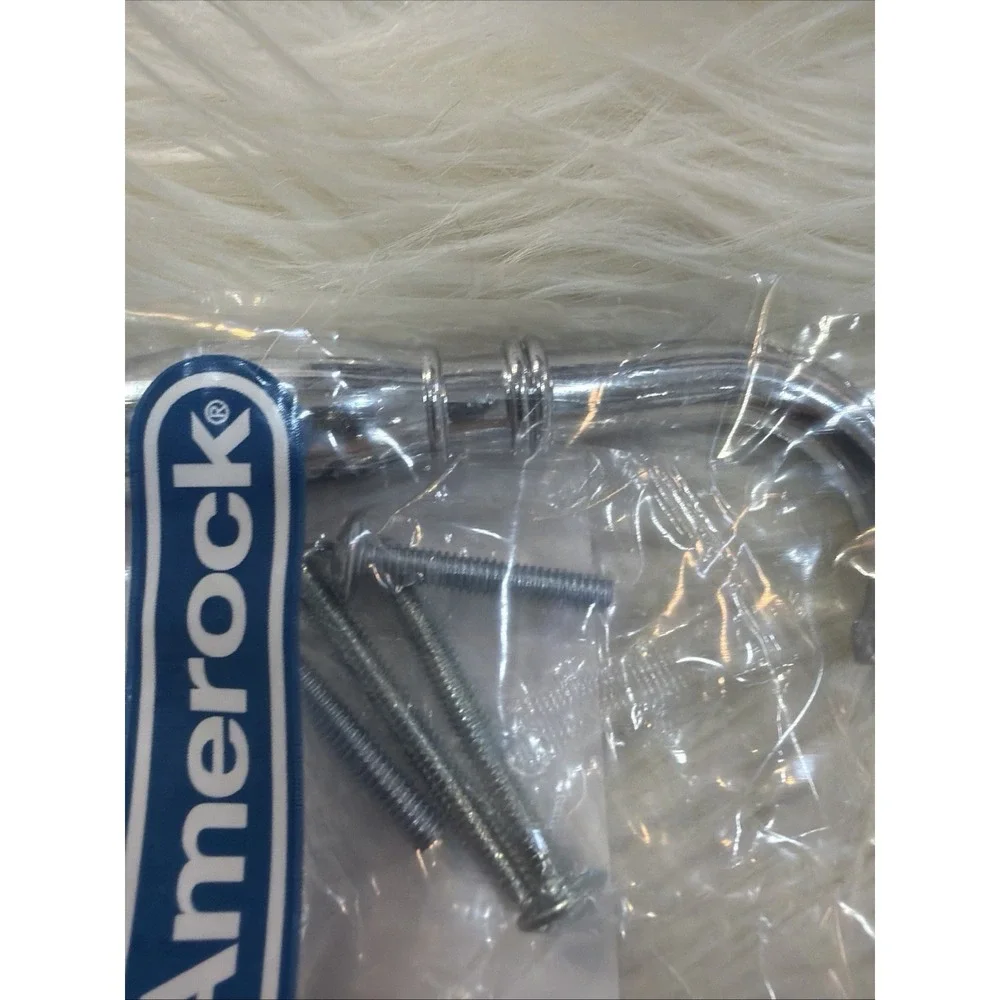 LOT OF 10 AMEROCK BP5524426 PULL Polish Chrome New Cabinet Pulls, Dresser Bag
